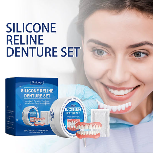 Achieve a Radiant Smile with Our Perfect Fit Soft Silicone Dentures - Ultimate Comfort and Whiter Teeth Await!